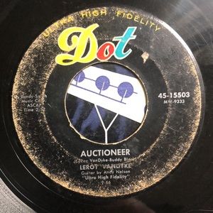 Leroy Vandyke Auctioneer/I Fell In Love With A Pony-Tail Vinyl 45 Record '56